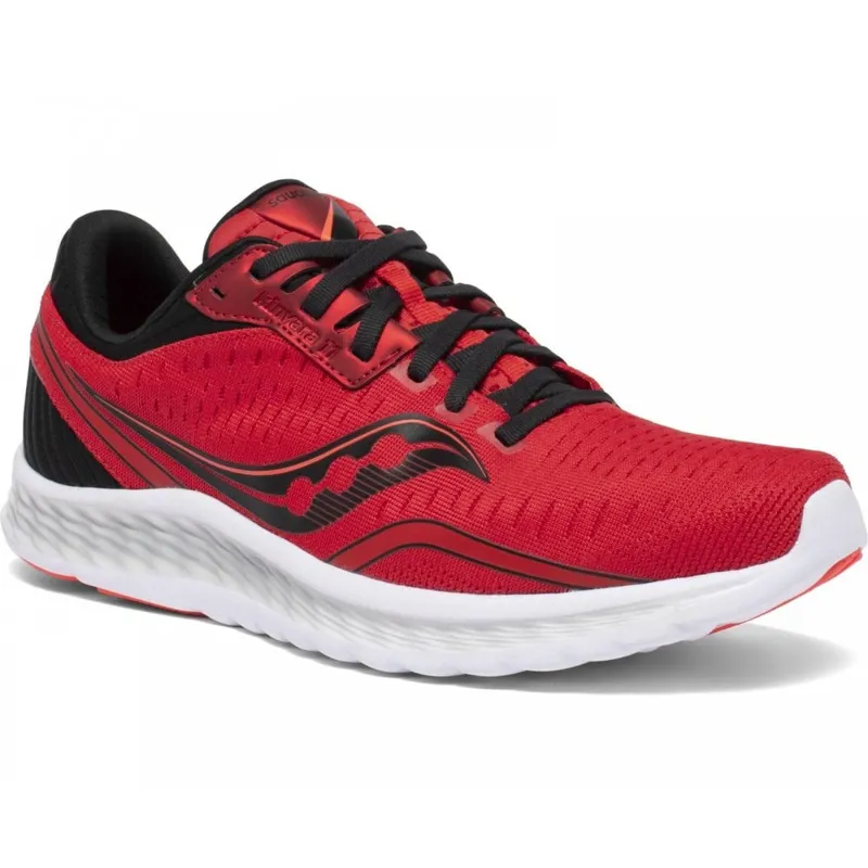Saucony Men's Kinvara 11 Red/Black UK 10.5-2